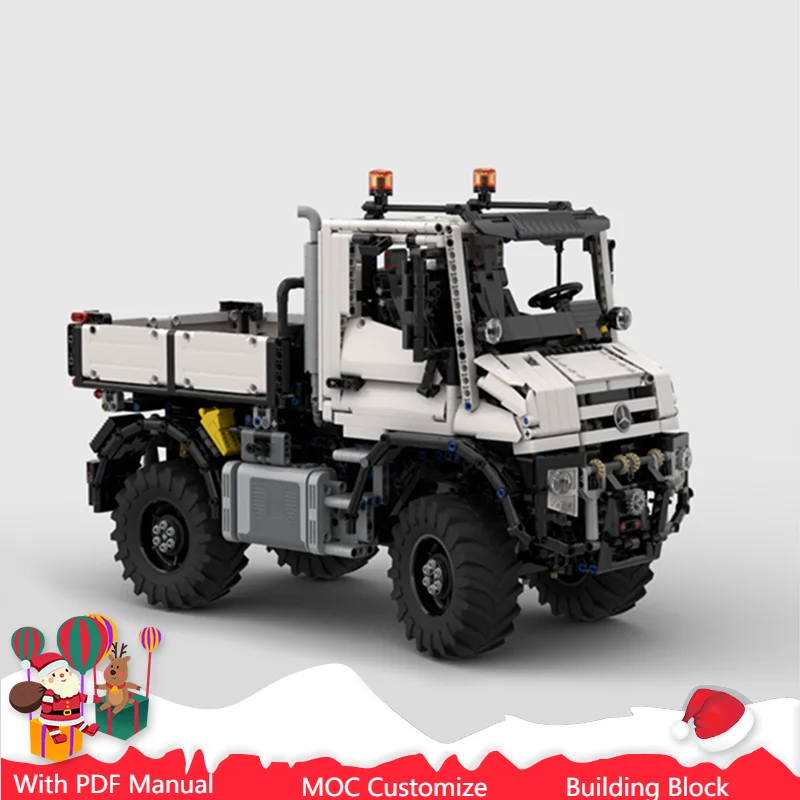

3465 PCS Moc CustomizeTechnical Luxury White Off-Road vehicle Model Building Blocks Speed Vehicle Bricks Toys Kids Adult Gifts