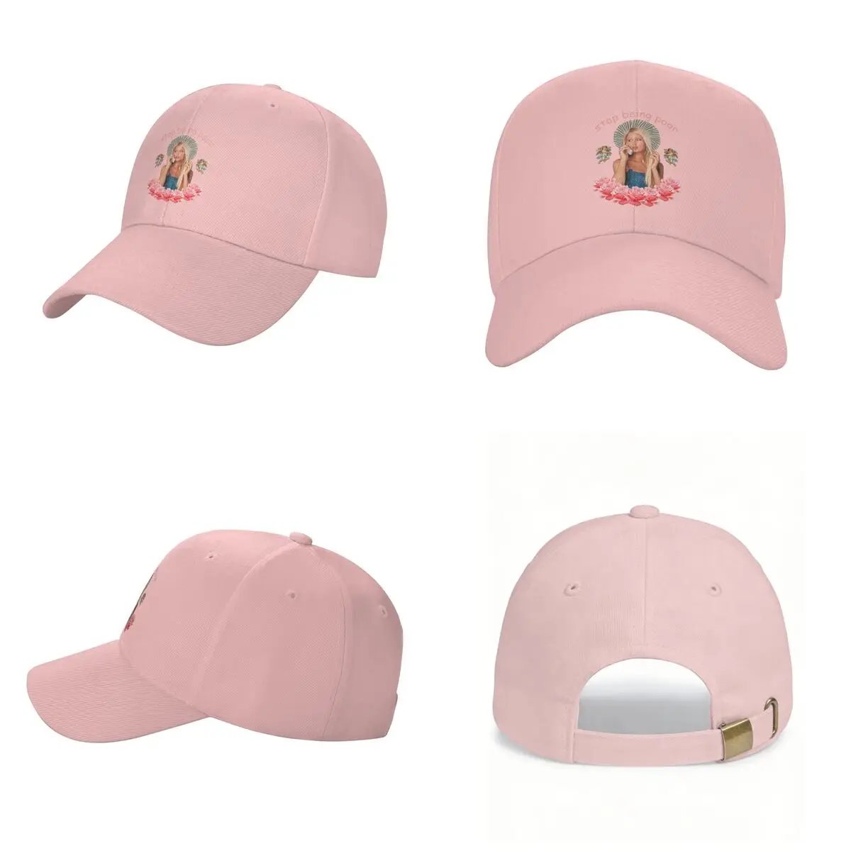 Paris Hilton 'Stop Being Poor' Cap Fashion Casual Baseball Caps Adjustable Hat Hip Hop Summer Unisex Baseball Hats