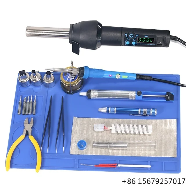 YIHUA 8858-I 947-III Portable Mobile Phone Repairing Tools Kit 2 in 1 Hot Air Gun Temperature Adjustable Soldering Iron Station