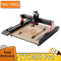 TWOTREES TTC450 Pro CNC Router Machine 4 AxisDIY Woodworking Cutting Screen UI Upgrade Support Switching Laser Mode 460*460*80mm