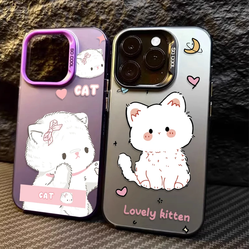 Cartoon Cute Furry Cat Case for Xiaomi POCO X6 X5 X3 NFC F3 F4 GT F5 F6 M6 Pro 4G M5S C65 Mi 13T 12T 14 13 12 11 Lite 5G NE Capa