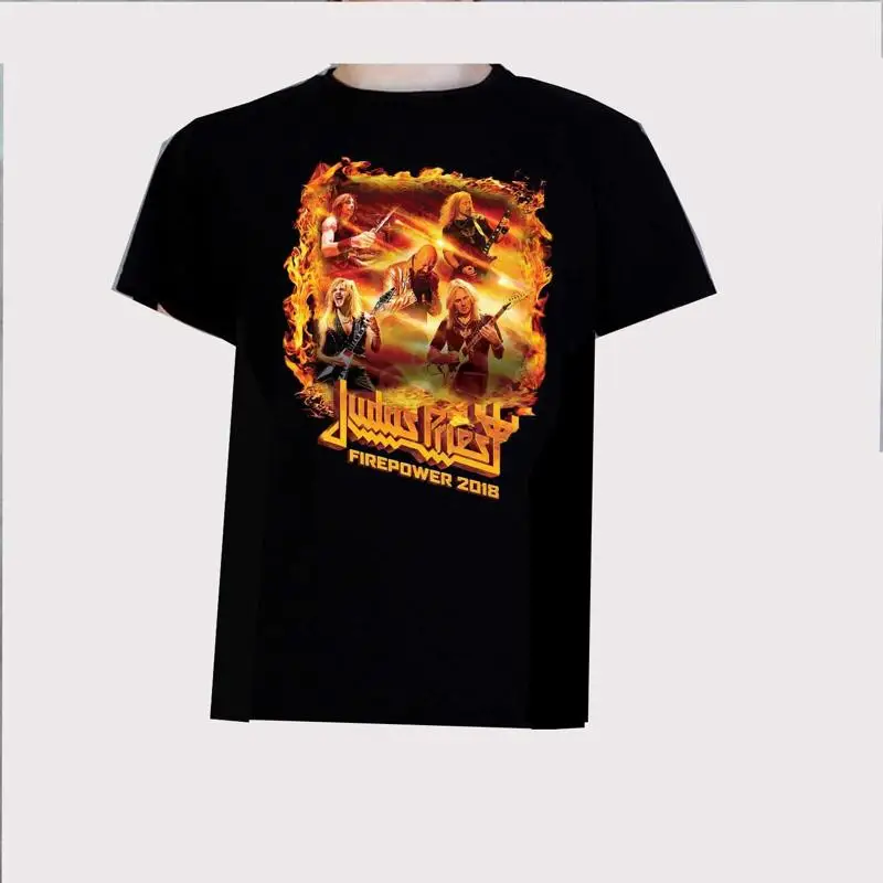 Футболка Judas Priest Firepower 2018, черная мужская, S, M, L, 234XL, F155