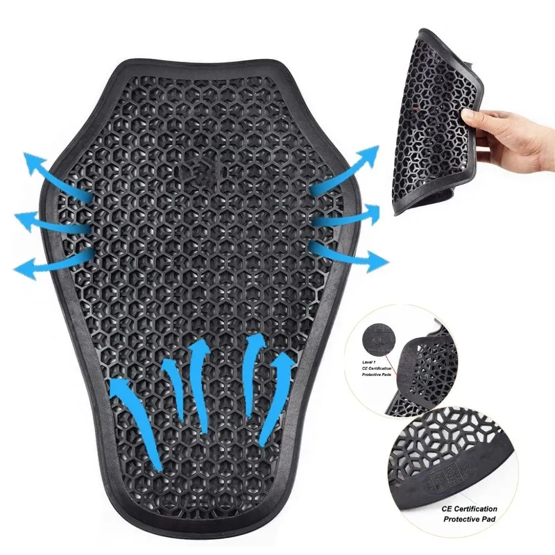 Motocross Knee Pad Insert Soft Motorcycle Hip Protector Chest Pad Flexible Motorcycle Armor Insert Motorcycle Jacket Equipment