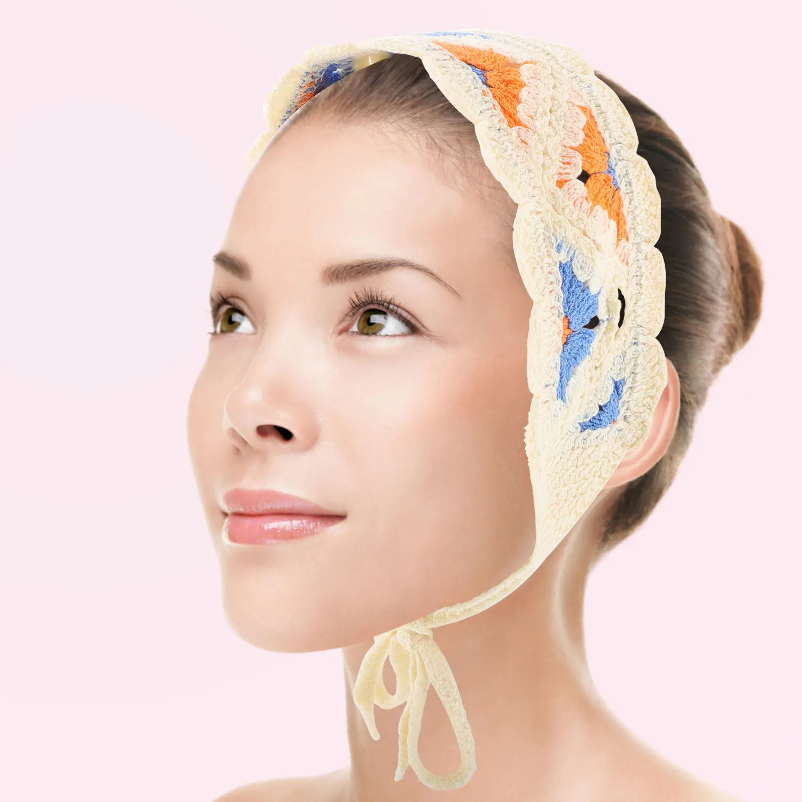 

Farmhouse Style Headscarf Soft Polyester Headband Hair Wrap for Women Outdoor Travel Party Use Versatile Scarf Hair Tie Boho