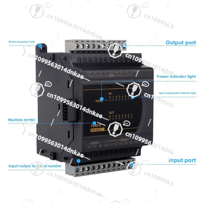 Compatible with Delta ES2 Domestic PLC Programmable Controller DVP 16/24/32/40/60 Expansion Module 16XP