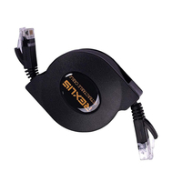 1M 2M Retractable Flexible Flat CAT-6 RJ45 Network Ethernet Patch Cable For Modem Router LAN Network