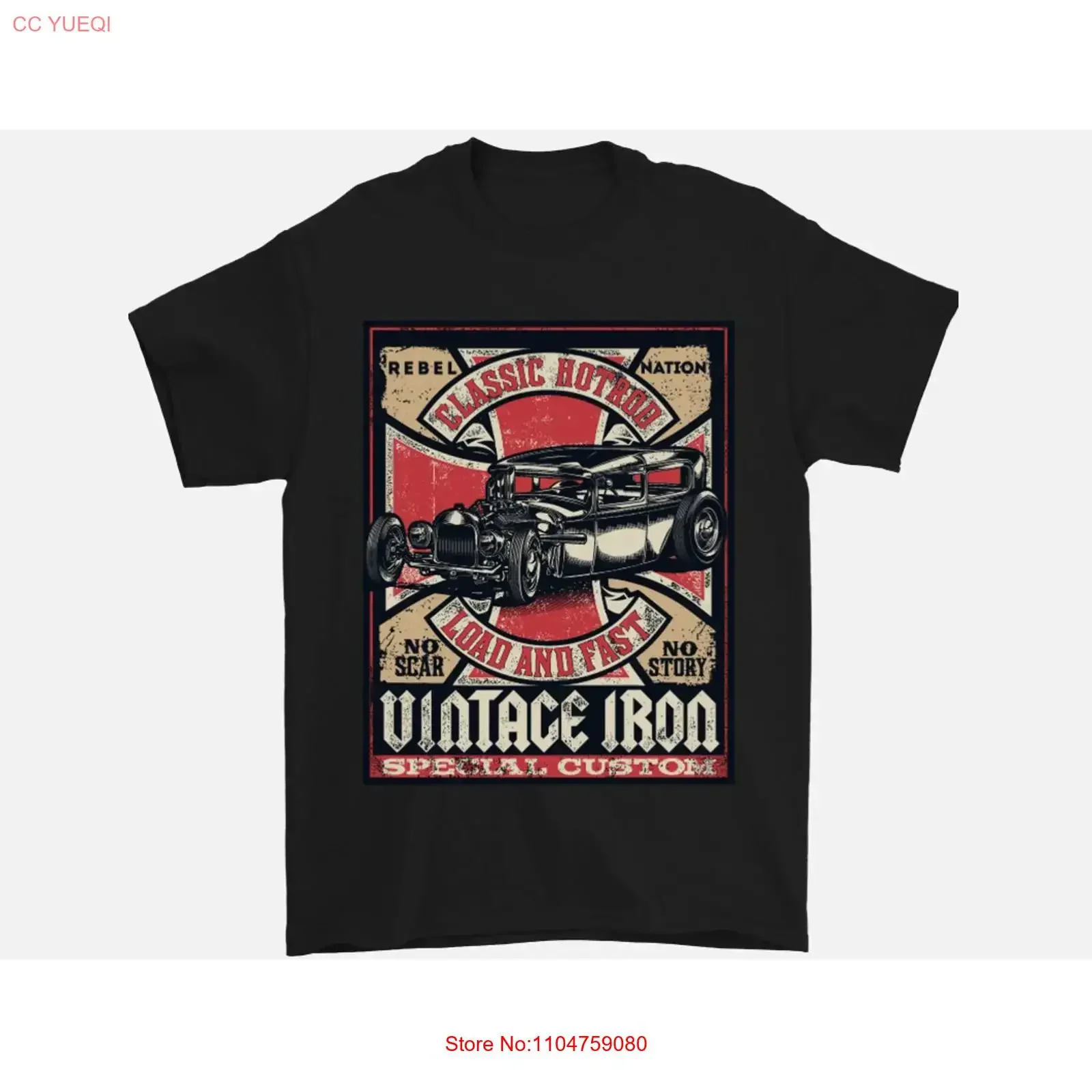 Classic Hotrod Vintage Iron Hot Rod Dragster Mens T Shirt 100 Cotton vintage Washed Versatile graphic designer clothes