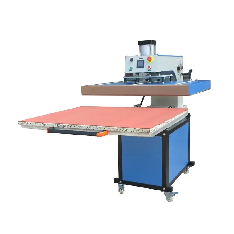【Fashionable】New Semi-Automatic Transfer Machine Flatbed Printer Heat Press For T-Shirts & Garments Pneumatic Driven