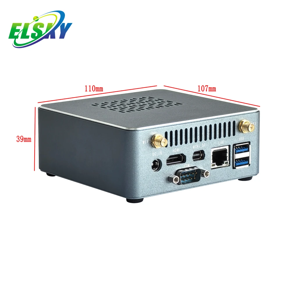 2024 New NUC Mini Pc Support Int el 12th Generation Alder Lake Processor DC 9V~24V Type-C DP HD MI RS485 COM USB3.2 Win 11 OS