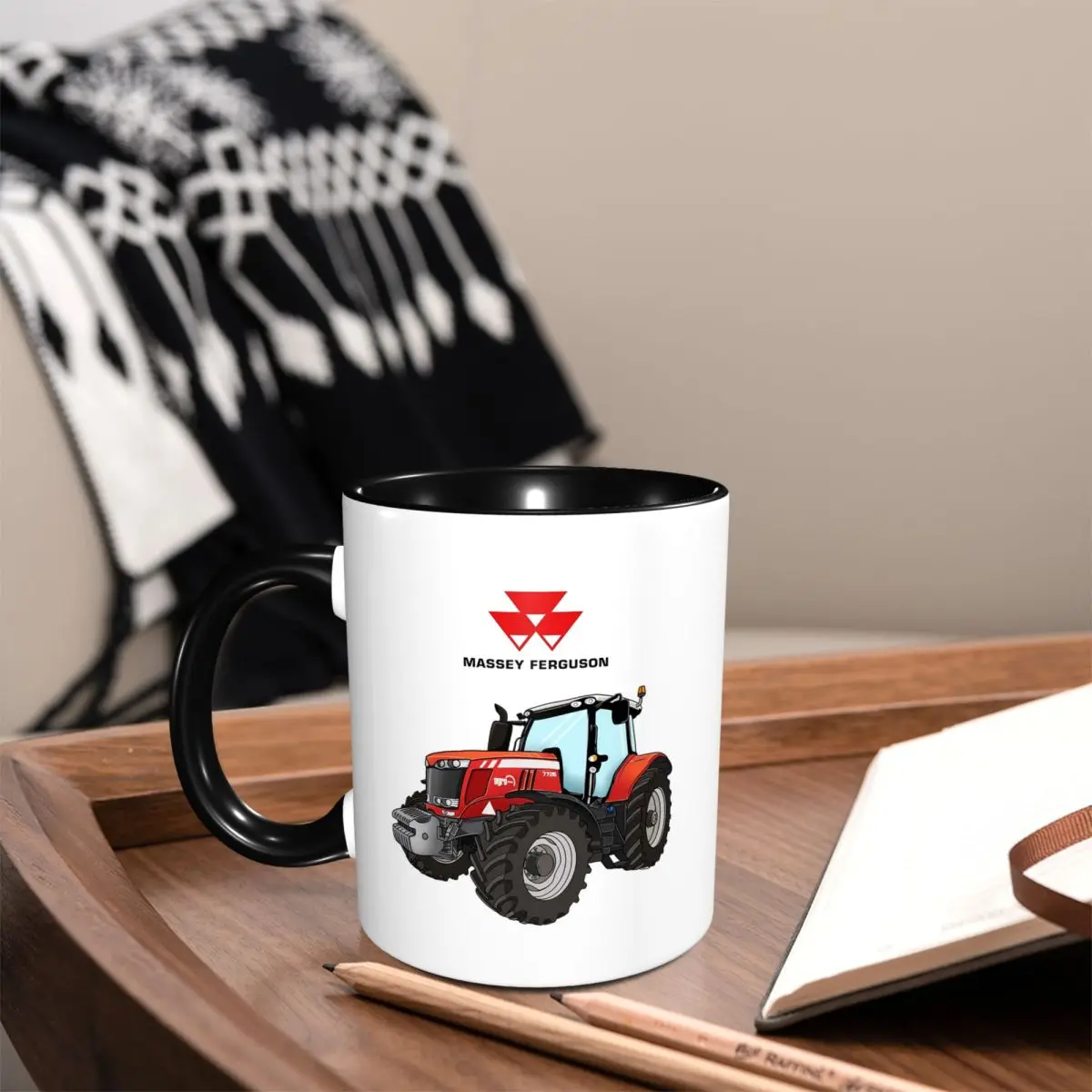 Massey Ferguson Tractor Red Tractor Mug Funny Ceramic Coffee Cups Tea Mugs Milk Cup Drinkware Gifts for Friends