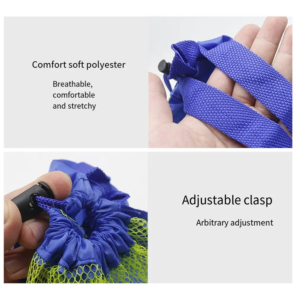 Large Capacity Beach Bag Lightweight Portable Mesh Storage Bag Adjustable Clasp Breathable Beach Toy Baskets Outdoor Camping