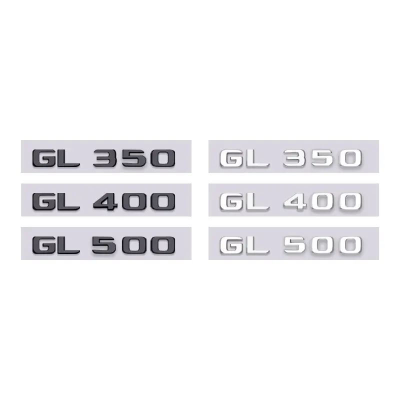 GL350 GL400 GL500 letter car stickers for Mercedes Benz GL class refit GL W205 series new old style rear trunk logo tail labels