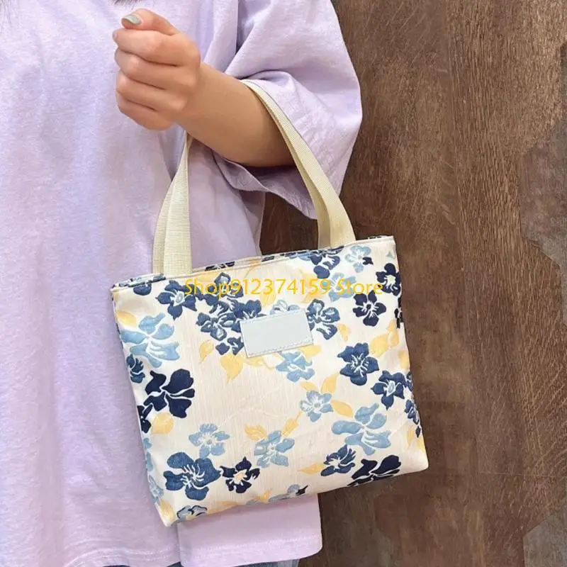 

G5AE Модная сумка с цветочной вышивкой Удобная сумка Вместительная женская сумка