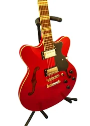 Electric Guitar Classic Red 6-string Es Guitar Jazz verythin body Contemporary Guitar Great UK Vintage Vibe Trans