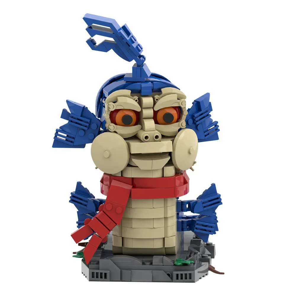 

MOC Labyrinth 1986 The Worm Bricks Movie Horror The Worm Human Face Monster Building Blocks Model Assembly Toys Kids DIY Gifts