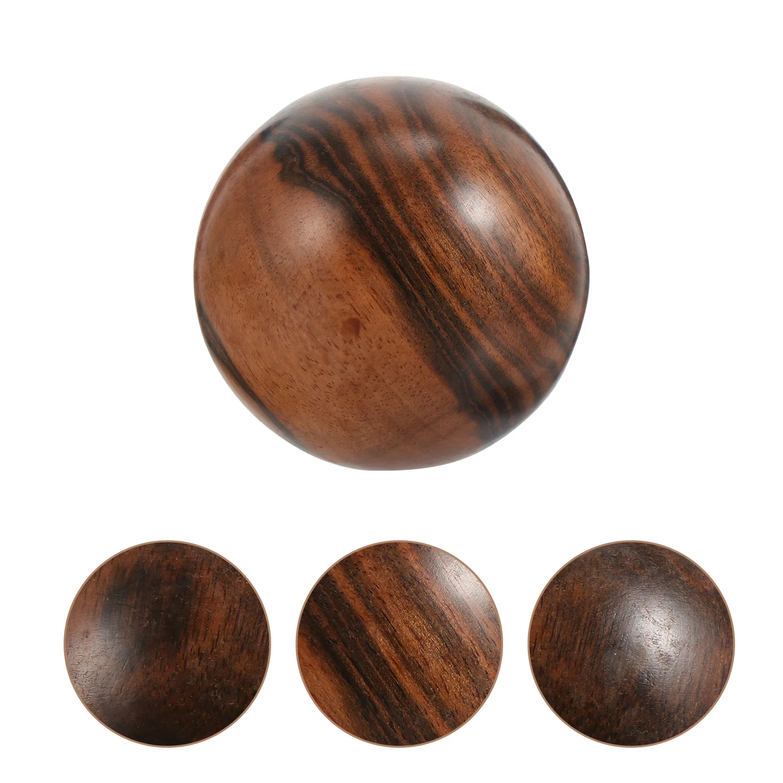 2 stuks houten handmassageballen natuurlijke massief houten oefenbal voor ouderen spierverlichting acupressuurtherapie decompressie