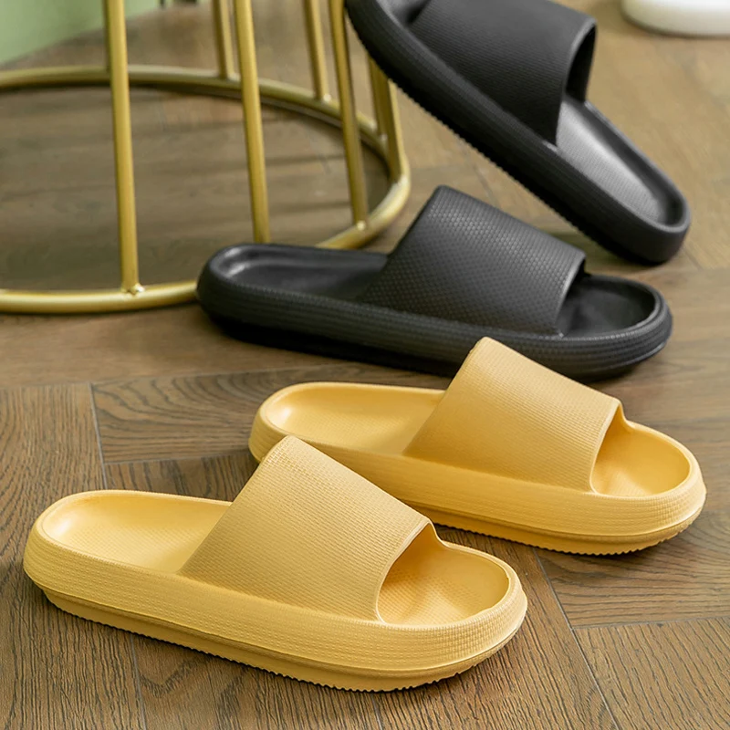 Summer Slippers Women Thick Sole Platform Slide Sandals Anti Slip Home Indoor Bathroom Outdoor Wear Flip Flops Footwear