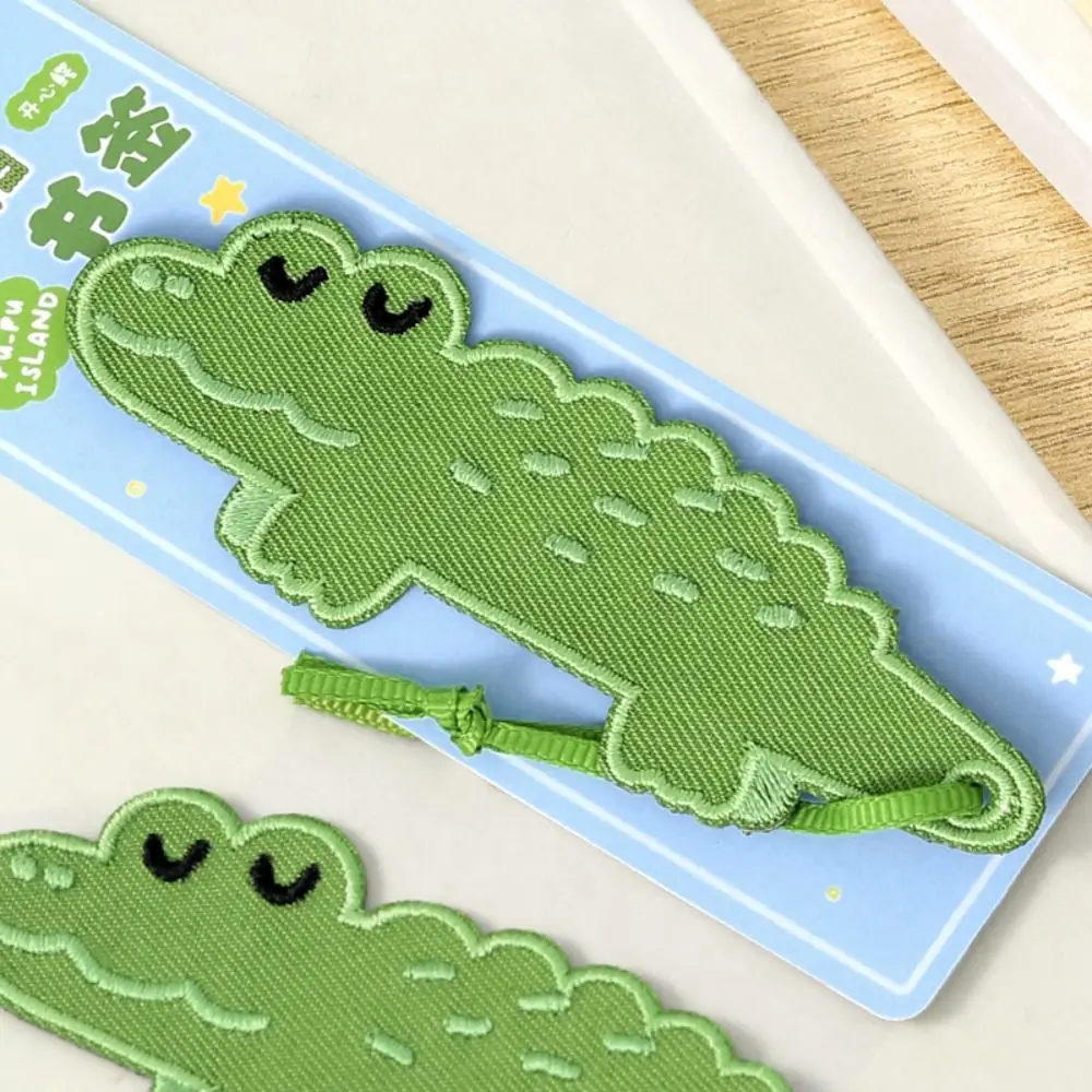 New Crocodile/Elephant/Dachshund/Seal Embroidered Bookmark Embroidered Reading Book Marker Page Pagination Mark School Office