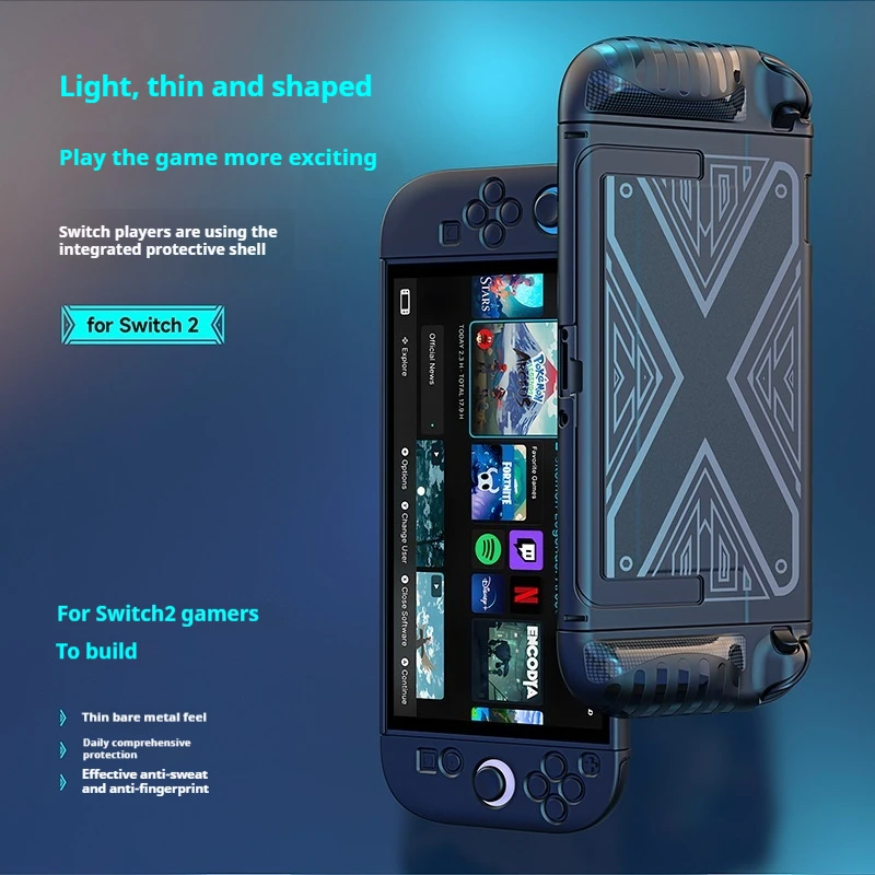 

Комплект защитного чехла Switch 2, прозрачный чехол из ТПУ, защита от царапин, амортизация, эргономичная ручка, дизайн, бытовая электроника