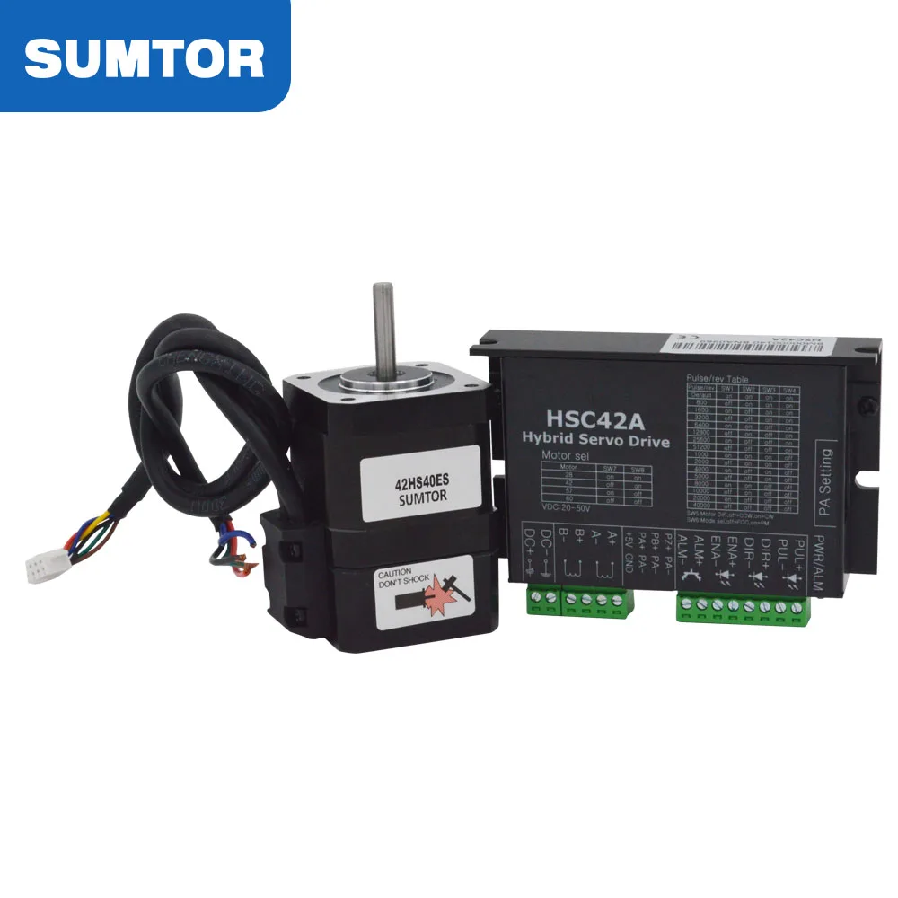 Nema 8 محرك متدرج بحلقة مغلقة مع التشفير HSC42A خطوة المحرك سائق 20 محرك متدرج مجموعة SUMTOR
