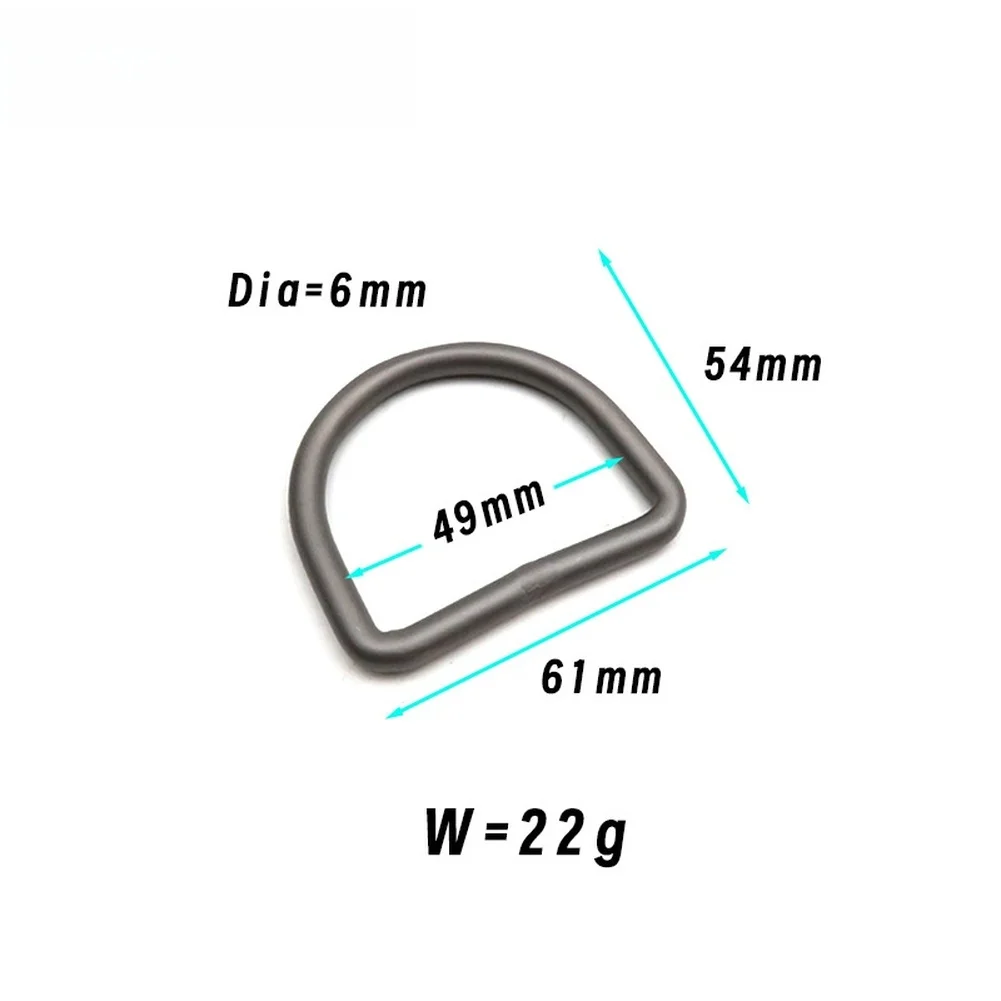 Bild 5: Titan-D-Ring-Gürtelstopper für Taucher zum Befestigen von Gewichtsgürteln, kompatibel mit 1 Zoll bis 2 Zoll breitem Gurtband.