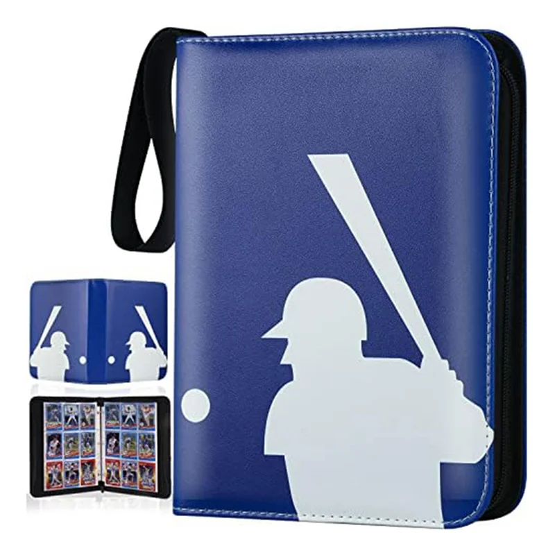 

Efficient Baseball Card Holder Sports Card Holder With Sleeve, For Collecting Trading Card Album, Binder