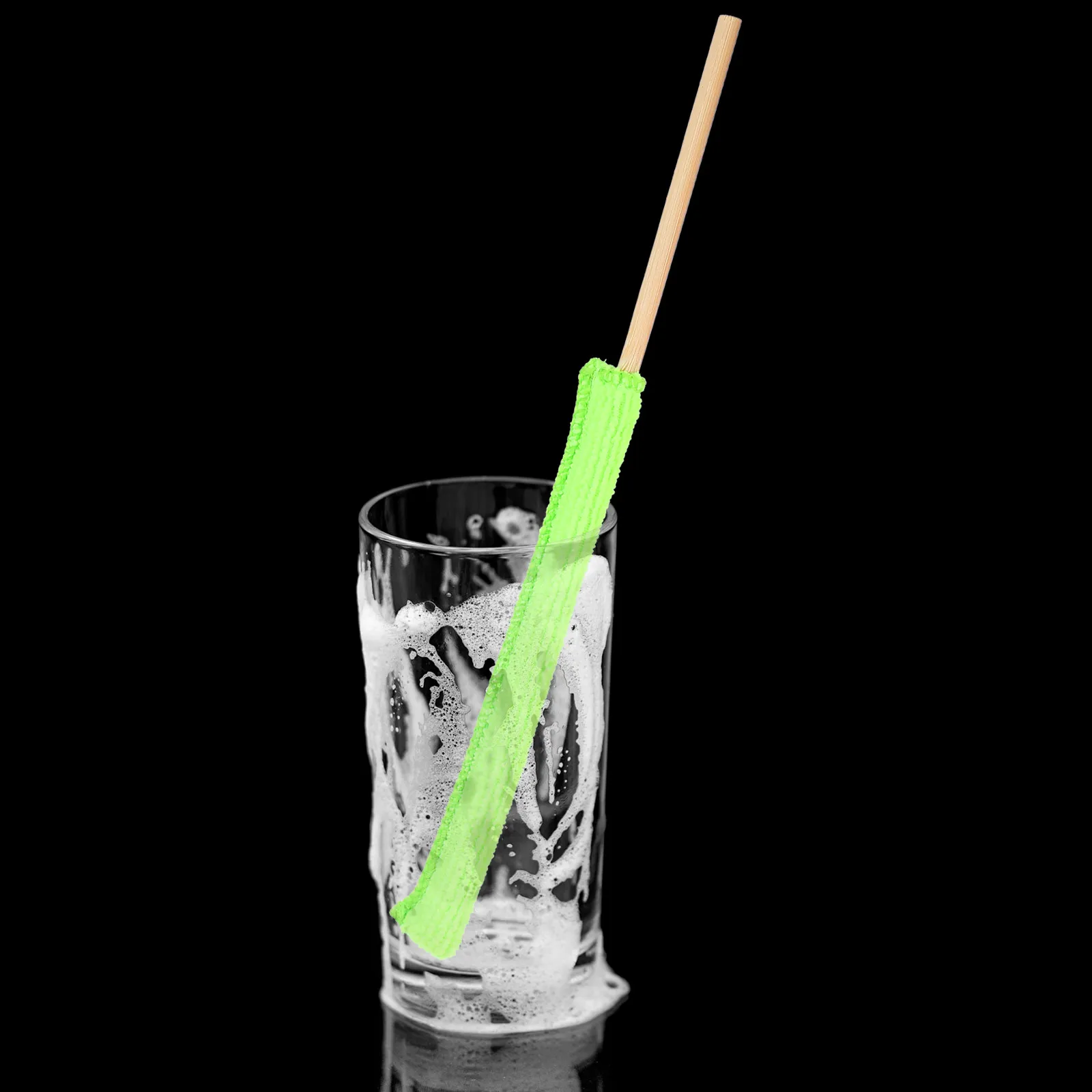 

6Pcs Microfiber Bamboo Crevice Cleaning Stick for Bottles Cups Corners Household Cleaning Tool Multi-Use Glass Bottle Brush