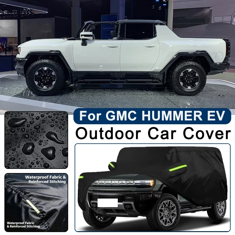

Outdoor Car Cover Waterproof Dustproof UV Sun Protection, Full Car Protector Exterior Accessories For GMC HUMMER EV GMT T1XX
