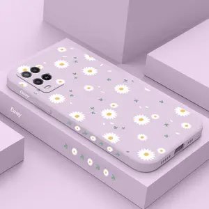 Caso de teléfono de margaritas caducifolias para Oppo A54 A74 A57 A96 A76 A36 A95 A12 A15 A15S A16 A16K A9 A5 2020 Reno 8 8Z 7 7Z 6 5 F9 4G 5G 5G 10 Mejores Caso F9 de Oppo F9 de 10 ventas - №4