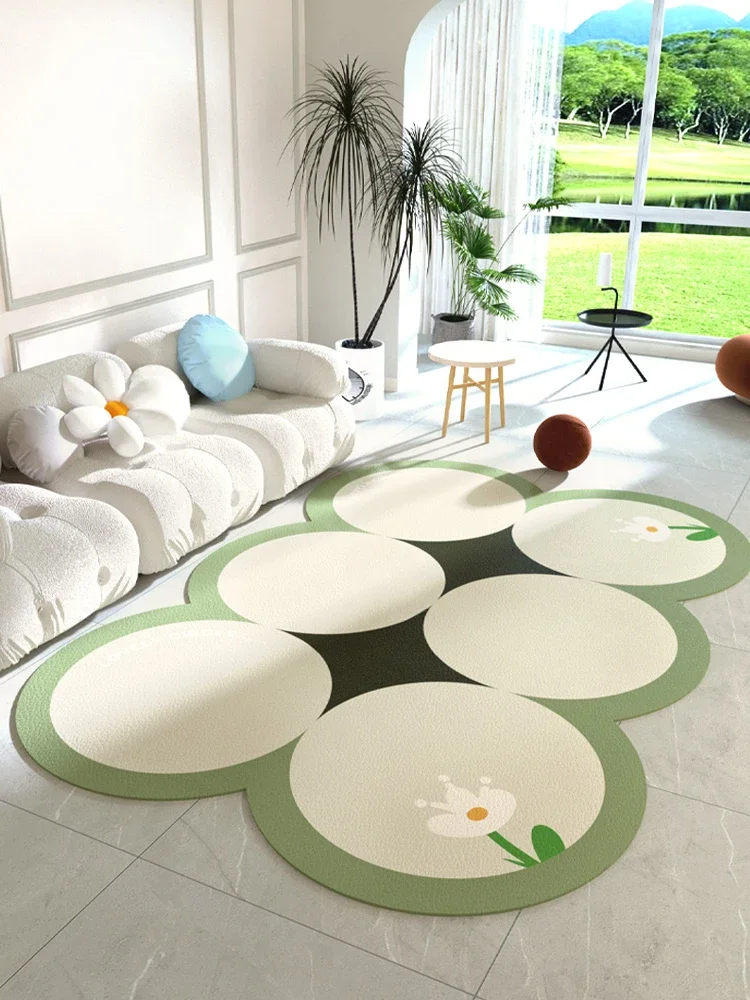 Minimalist Special Shape Carpet PVC Waterproof Oil-proof Carpet Living Room Easy To Clean Rugs Kitchen Easy To Care Mats Ковер