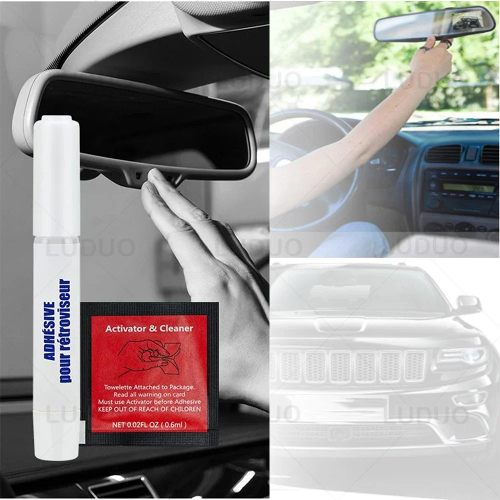 3/1PCS Liquid Super Glue Car Rearview Mirror Repair Adhesive Glass Metal Restoration Fillers Sealants 15 Minutes Curing Glue