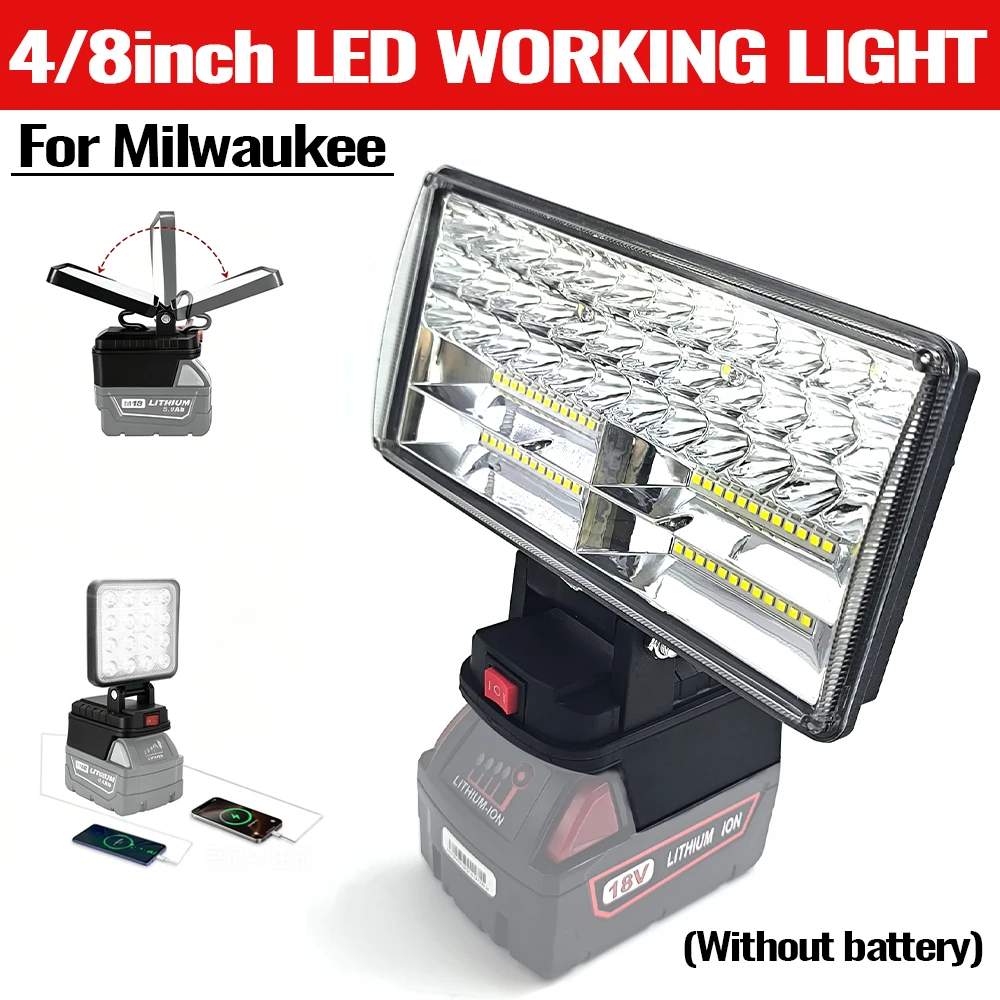 lanterna-led-compativel-com-bateria-milwaukee-m18-4-8-polegadas-holofote-portatil-sem-fio-para-trabalho-ao-ar-livre-pesca-e-emergencias
