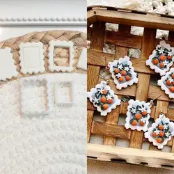 Frame Shape Polymer Clay Cutters Diy Handmade Earrings Stamp Mold Designer Jewelry Pendant Pottery Craft Making Supplies Tools