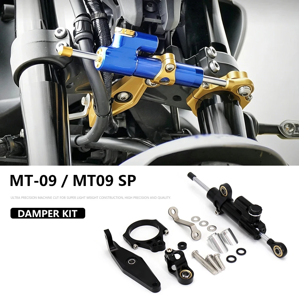 

Motorcycle Accessories CNC Aluminum Steering Damper Stabilize Dampers Bracket For YAMAHA MT-09 MT 09 MT09 SP 2021 2022 2023 2024