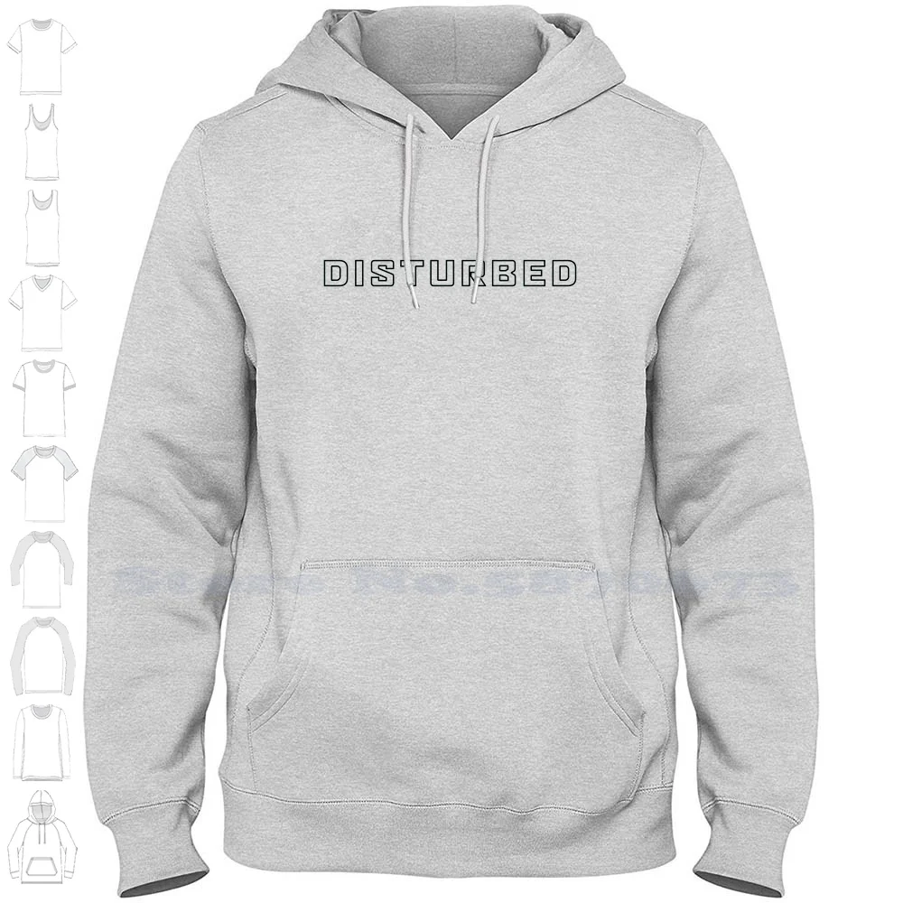 Perturbado logotipo marca Hoodie, camisola gráfica, 100% algodão, alta qualidade, novo