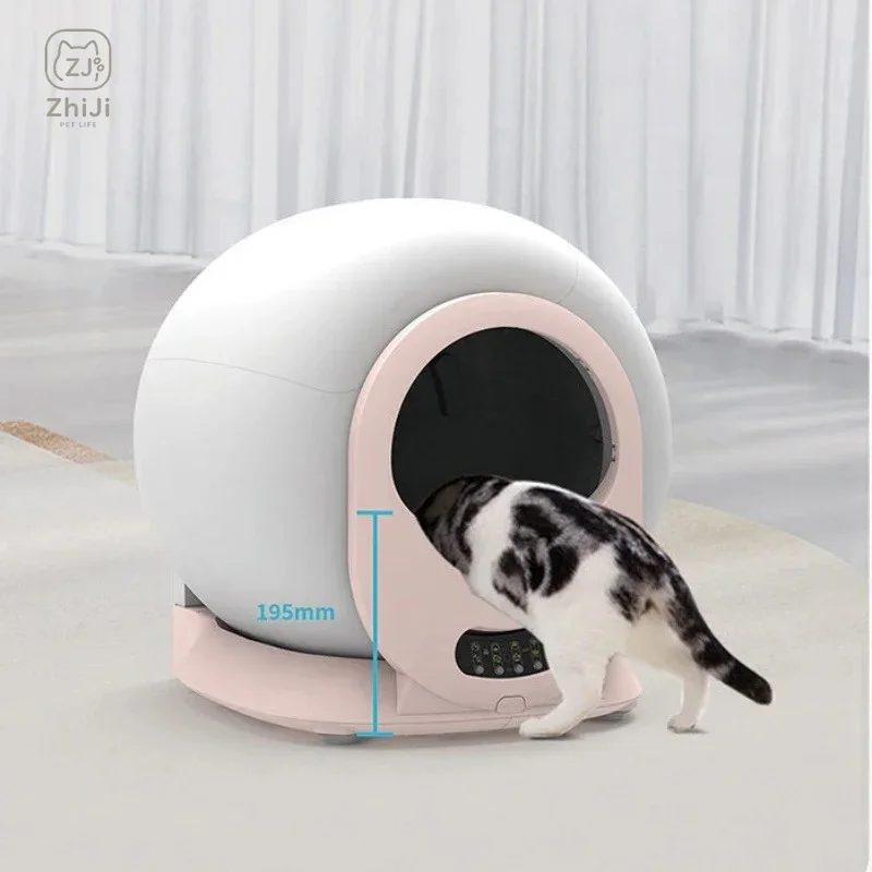 Pet Smart Cat Litter Box Fully Automatic Cleaning Large Fully Enclosed Deodorizing and Splash-proof Electric Cat Toilet view 3
