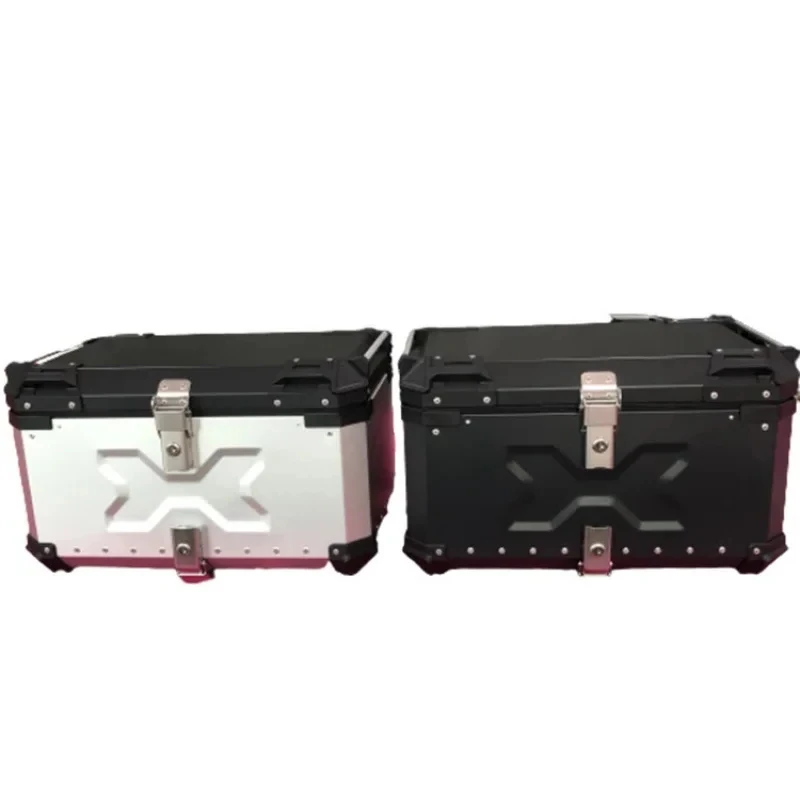 65l Large-capacity Waterproof Top Box Motorcycle Aluminum Alloy Tail Box