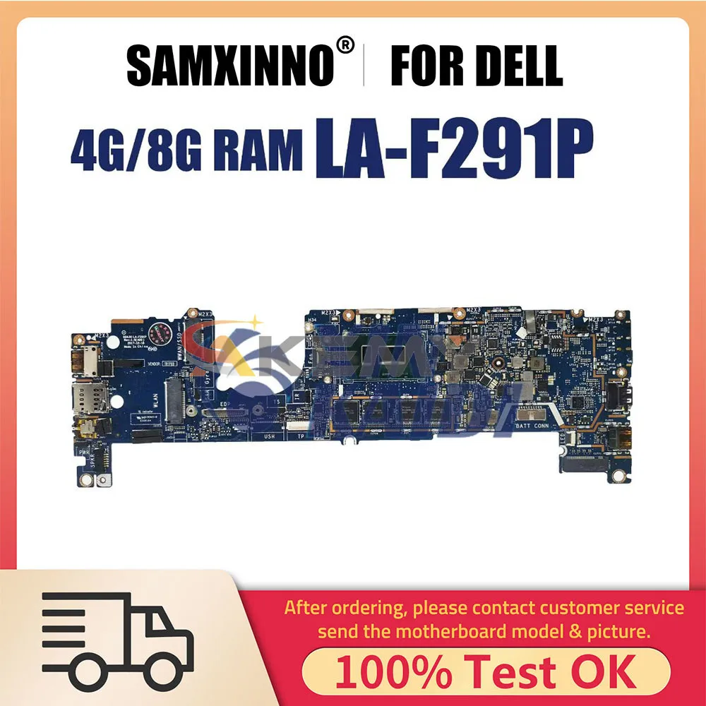 

Laptop Motherboard For Dell Latitude 7390 071V71 041M0M 0441WF LA-F291 Notebook Mainboard With i3 i5 7th 8th Gen CPU 4GB 8GB RAM