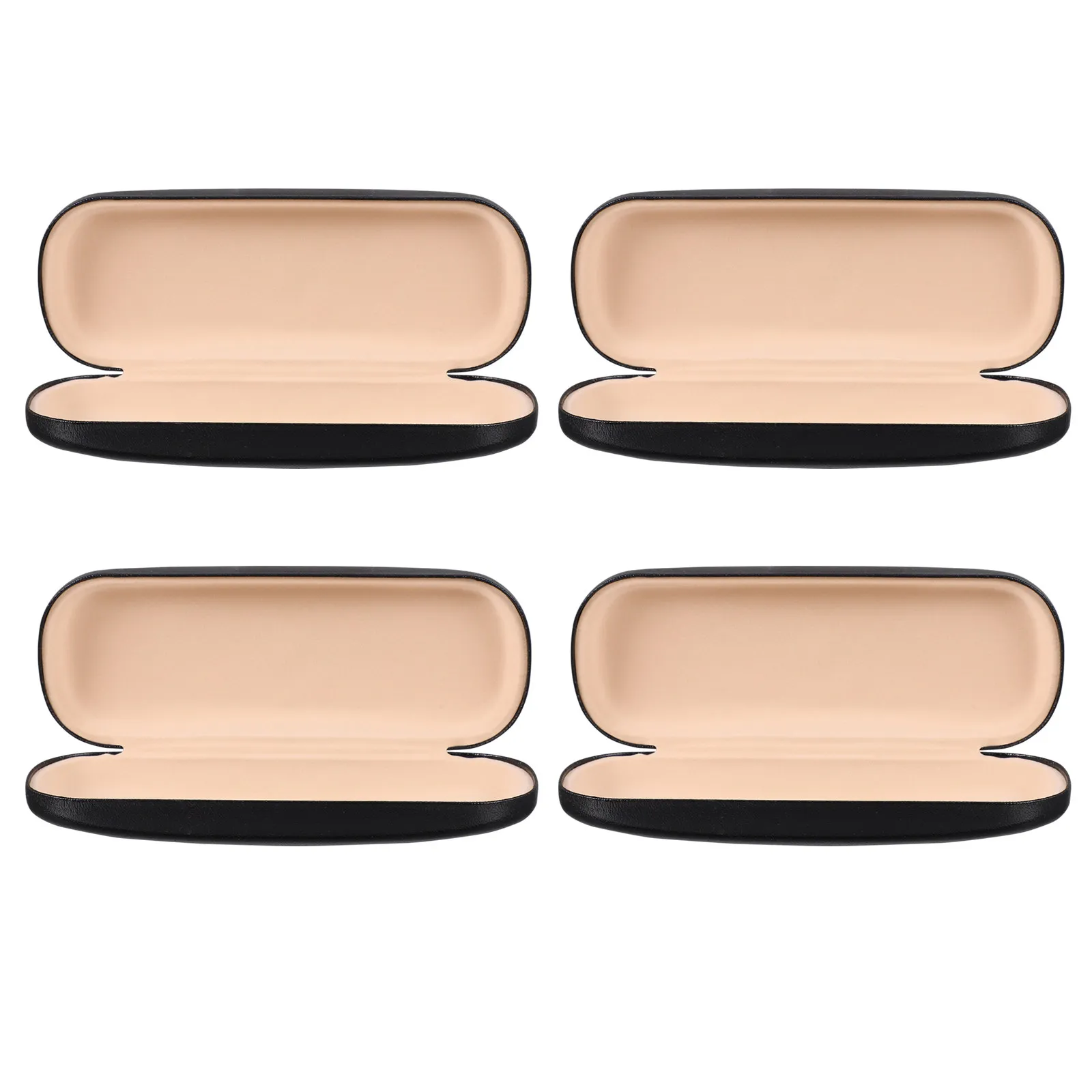 

Набор из 4 футляров для очков: Портативные жесткие футляры из ПВХ и металла для хранения очков, практичные защитные чехлы для солнцезащитных очков