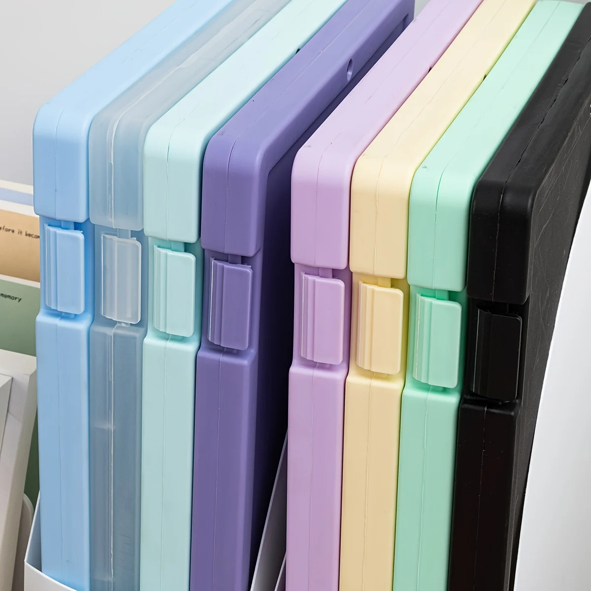 Clear Plastic A4 Document Folder - Multi-Purpose Storage Box for Home, Office, Or School - Organize Papers, Books, And Test Pape