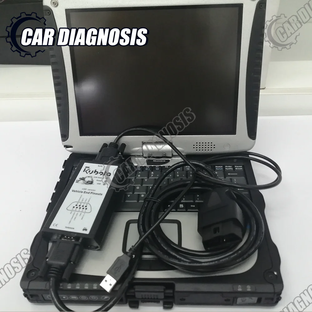 For Kubota Diagmaster 21.5.10 For Takeuchi Python interface with CF19/T420 Laptop  Toughbook