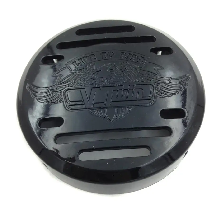 Motorcycle Black Horn Cover Cruisers Horns For Yamaha V Star XVS 650 1100 Classic Custom Silverado / For Kawasaki Vulcan VN800 A