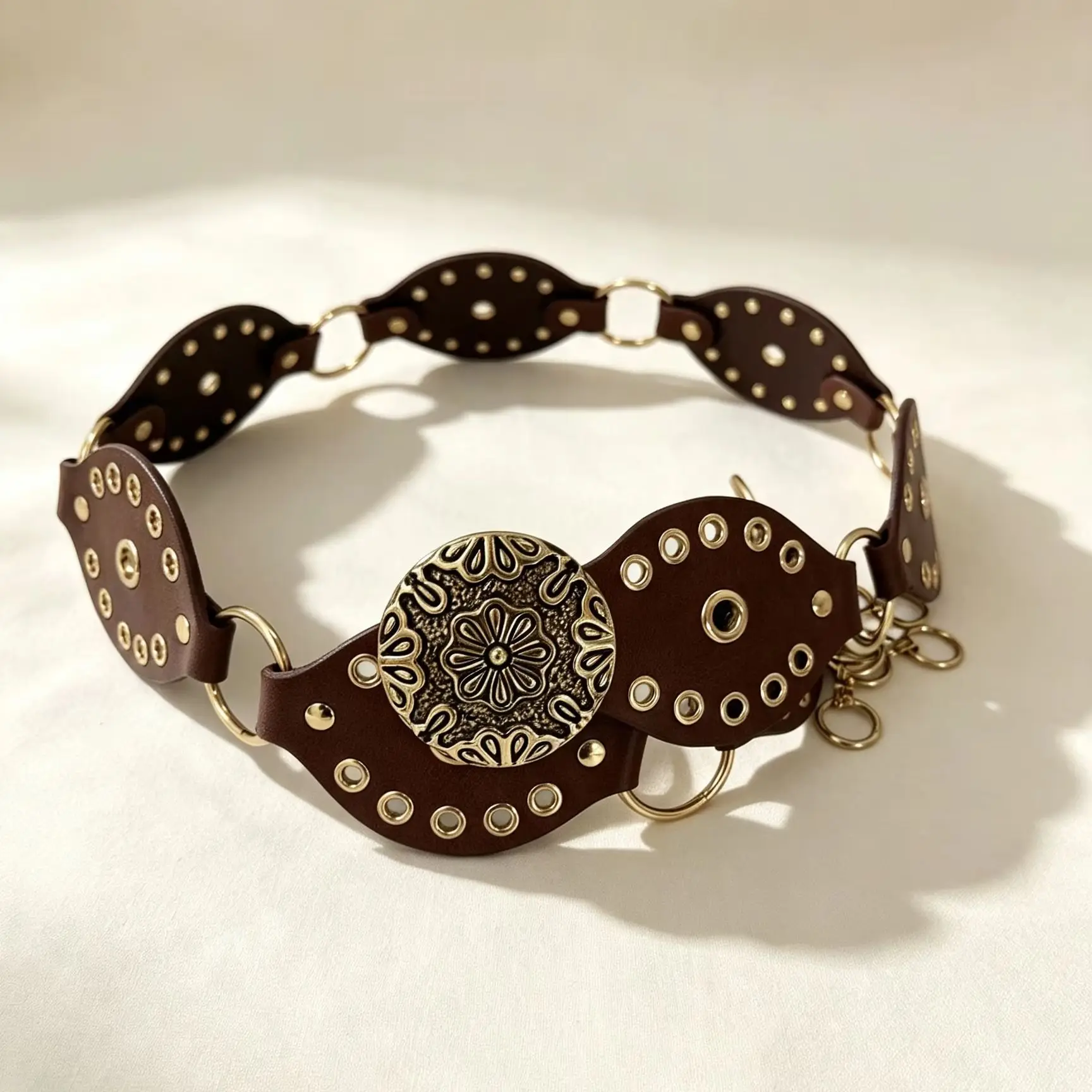 1 piece of women's belt with bohemian style matching skirt, suitable for daily parties and outdoor activities