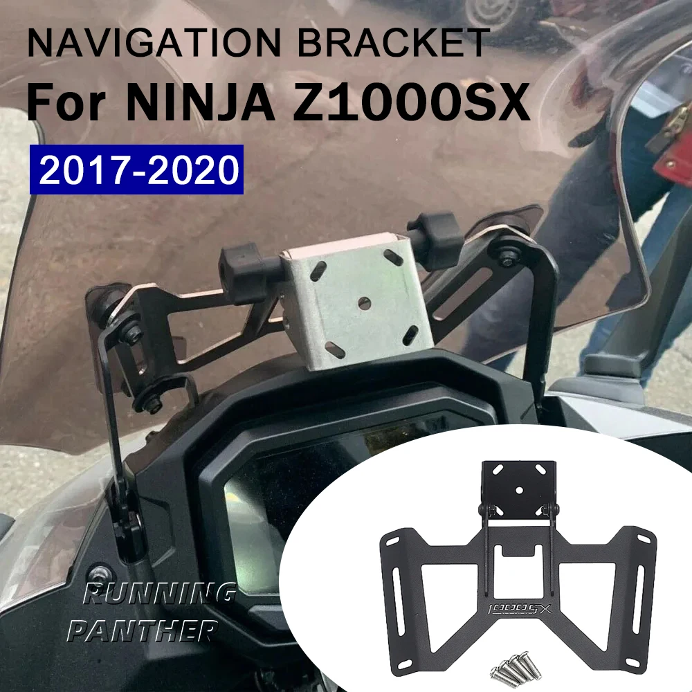 

For Kawasaki NINJA Z1000SX 2017-2020 Motorcycle Accessories Navigation GPS Bracket Mobile Phone Holder Plate Stand Adapt Support