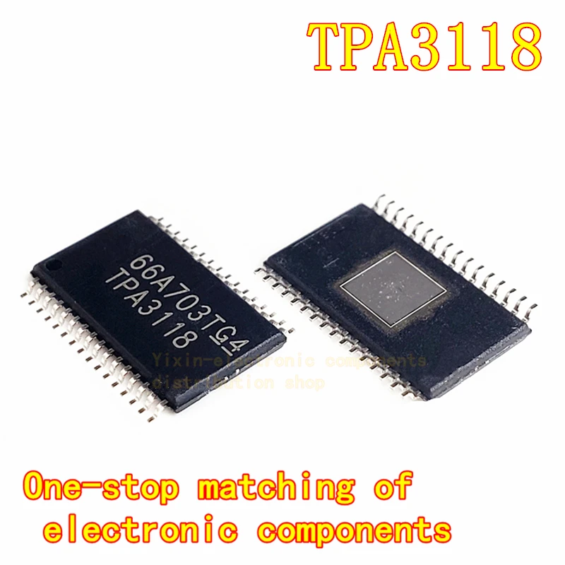 

5PCS/Pack TPA3118D2DAPR HTSSOP-32 single channel Class D audio power amplifier IC chip