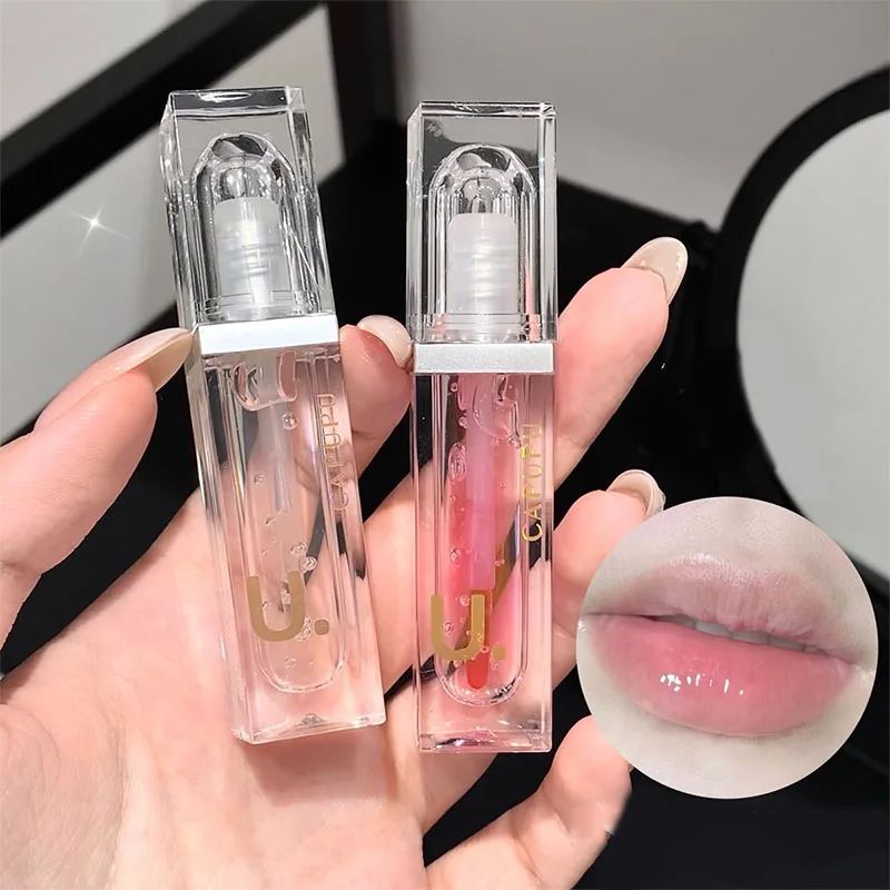 Hidratante Long-Lasting Lip Gloss, transparente Fade Line, batom Base, alto nível de aparência, lábios