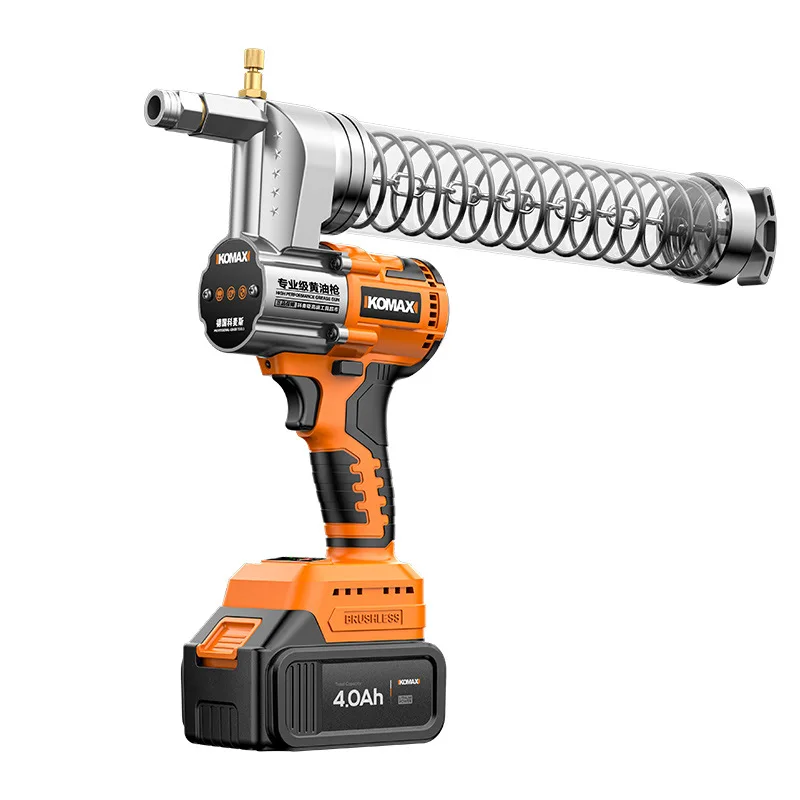 

Electric Grease Gun, High Pressure Lithium-Ion Cordless Greaser for Excavator, Truck & Heavy Duty Machinery Maintenance