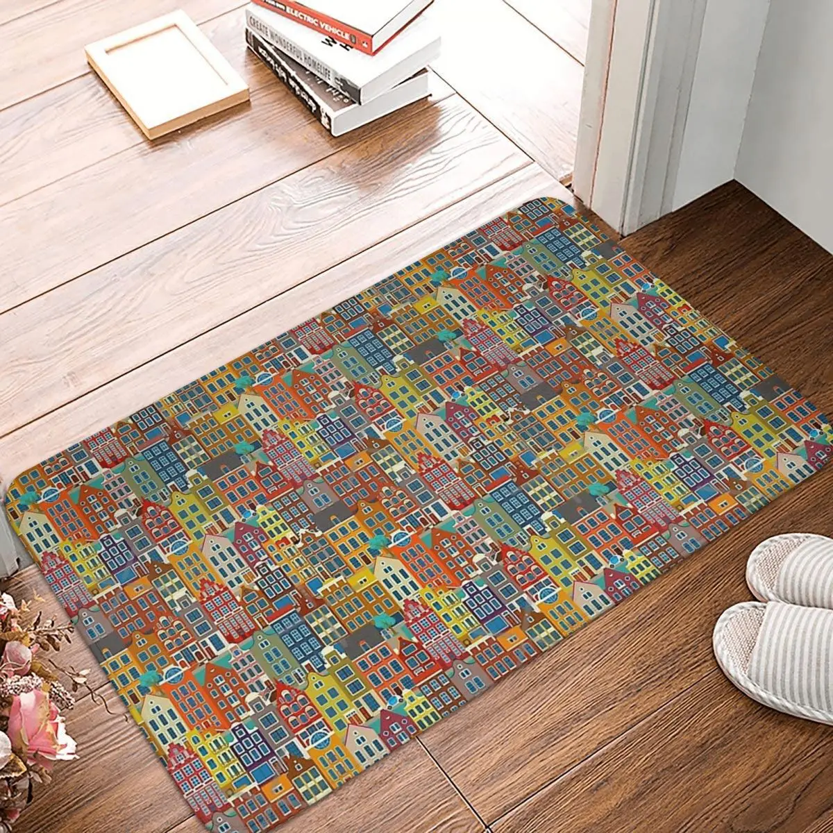 Bath Mat Amsterdam, Saturated Doormat Kitchen Carpet Balcony Rug Home Decor