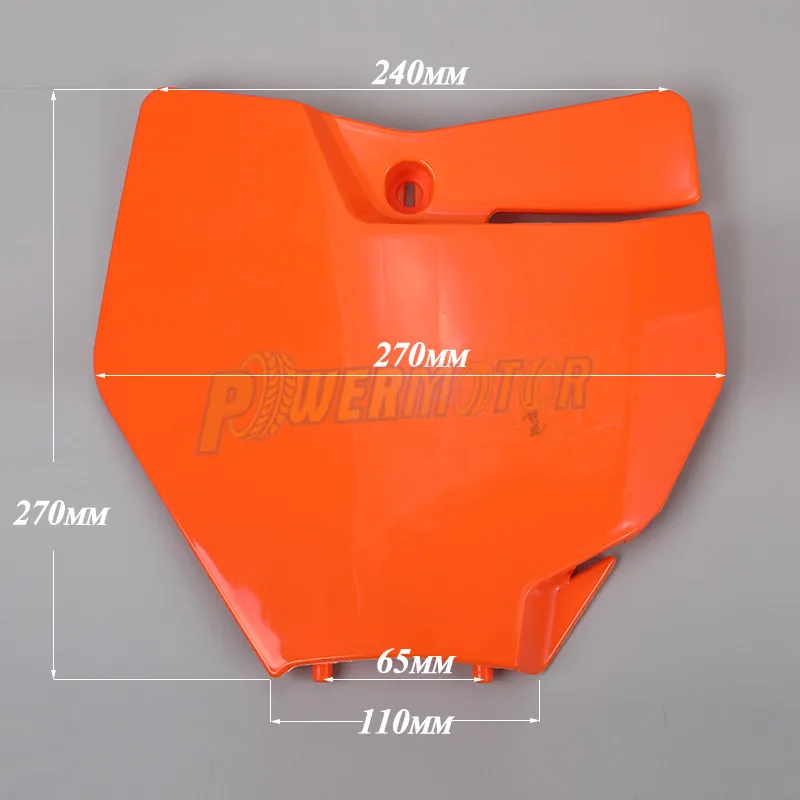 KTM için motosiklet ön plaka isim plakası plastik kapak 125 150 250 350 450 SX XC-F SX-F 2016-2017 Motocross Enduro kir