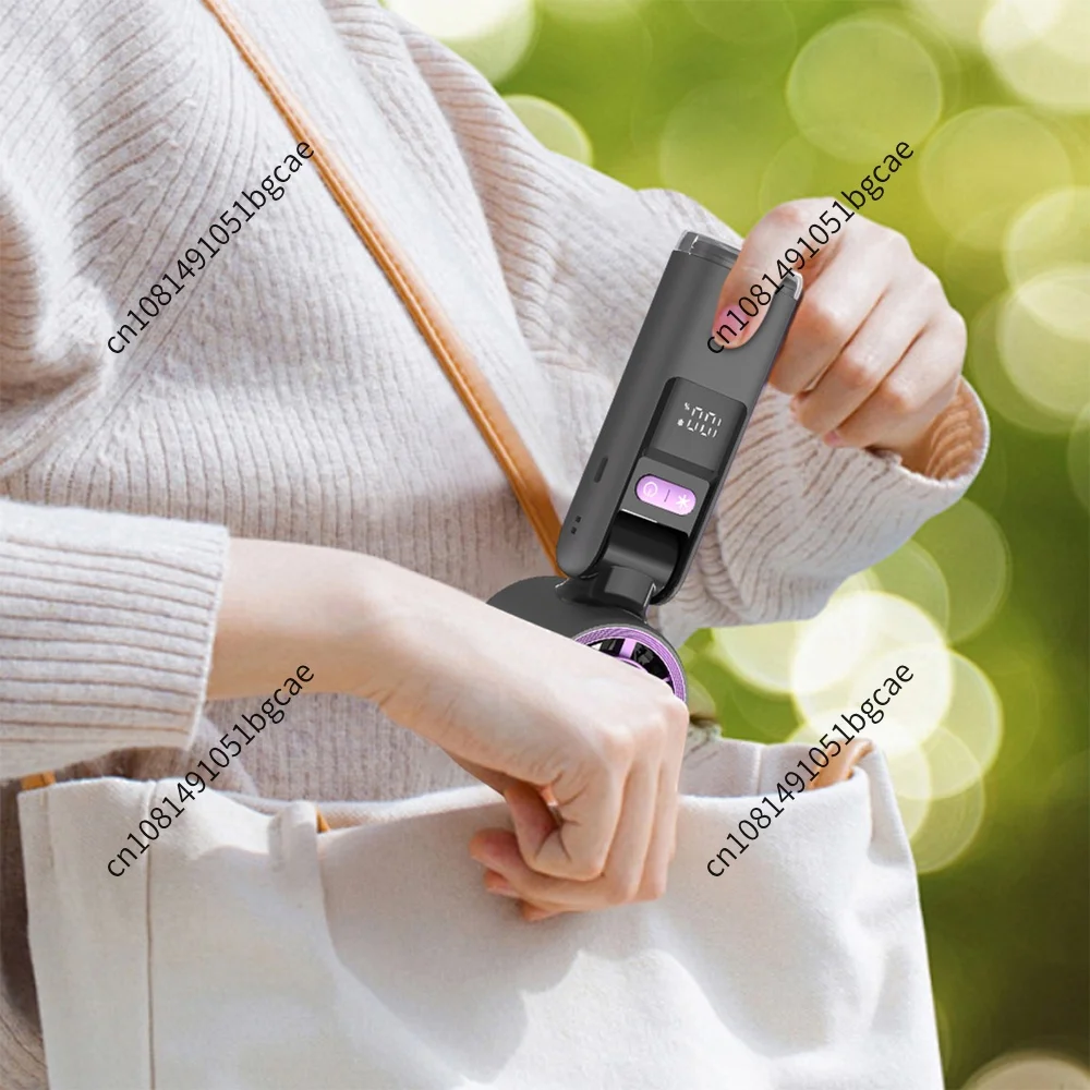 

Foldable Handheld Cooling Fan 100 Wind Speeds Cooler Fan 4000mAh Battery W/ Digital Display for Travel Outdoor Beach Essentials